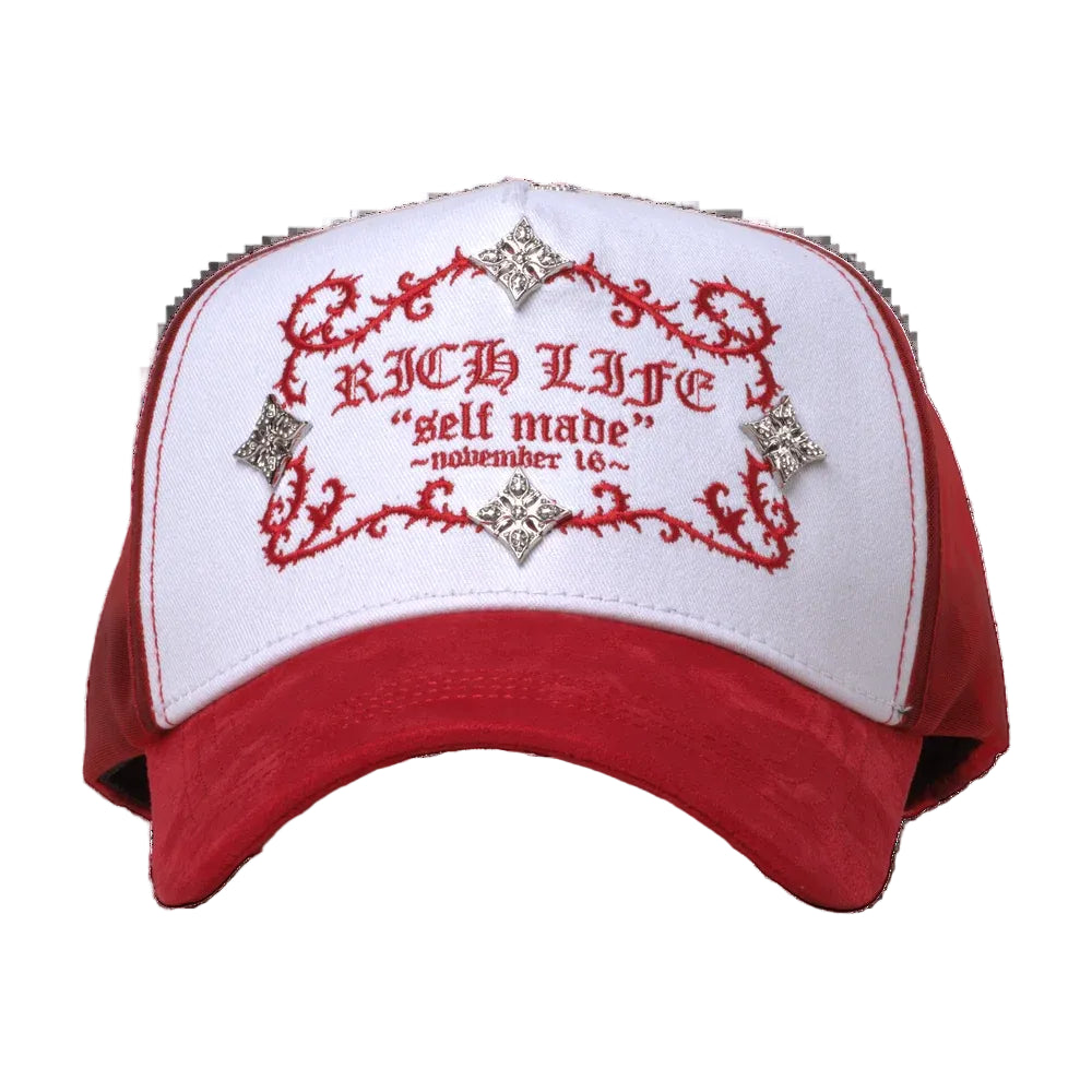 Barbas hats rich life red