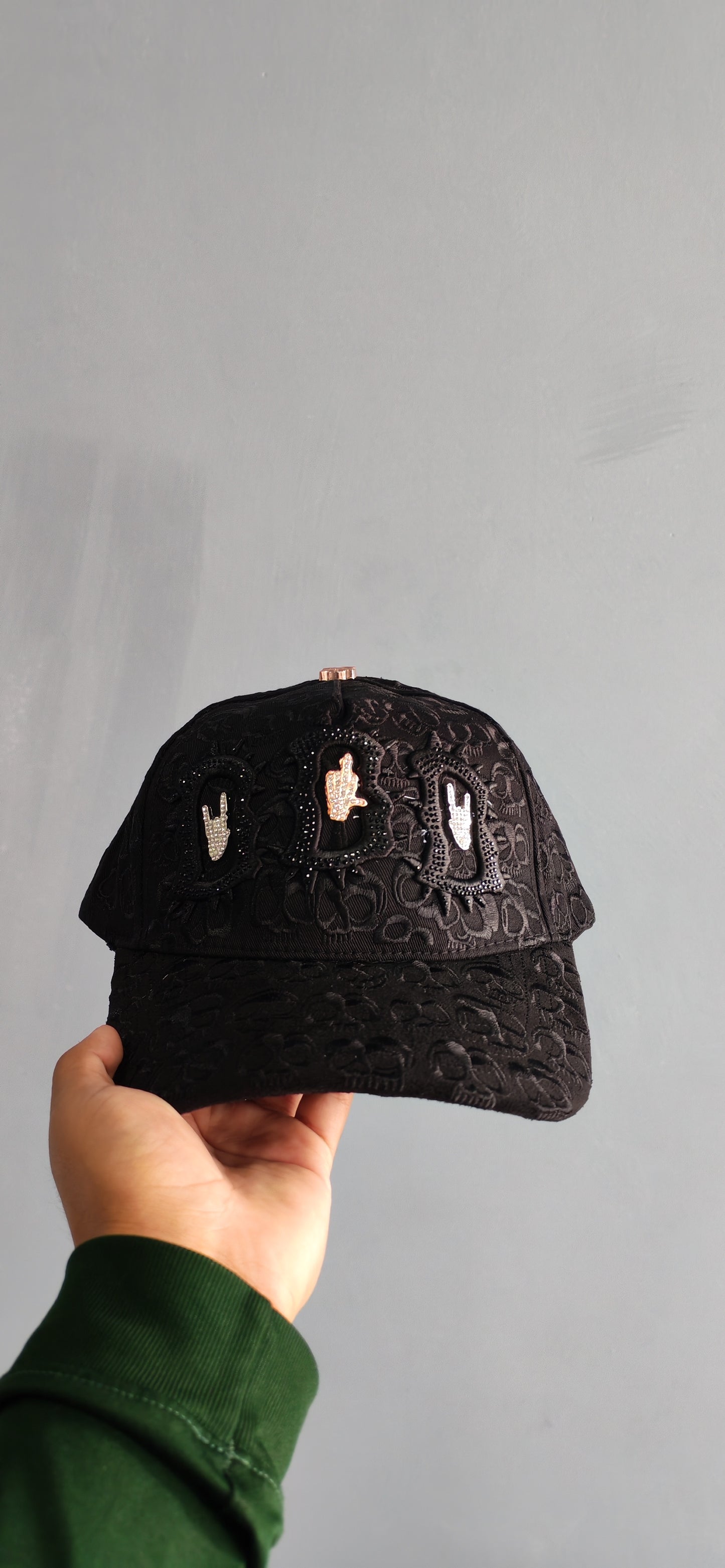 Barbas Hats BBB Hand Skull